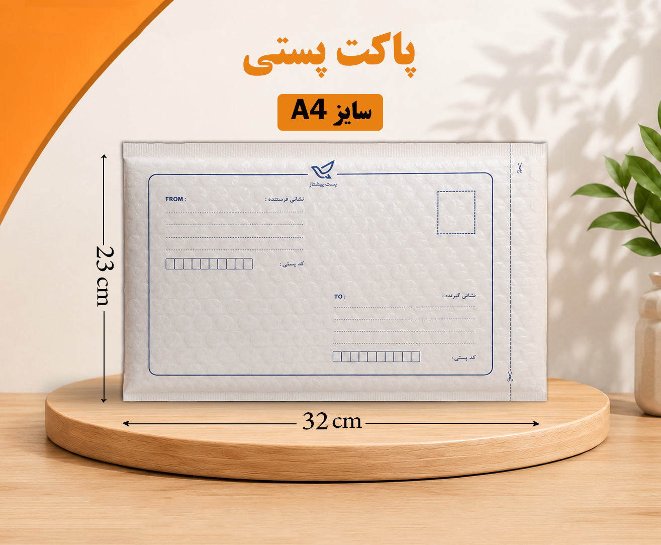 پاکت پستی حبابدار A4